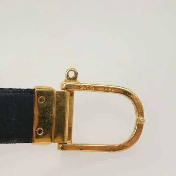 GUCCI Sherry Line Belt Leather 43.3\